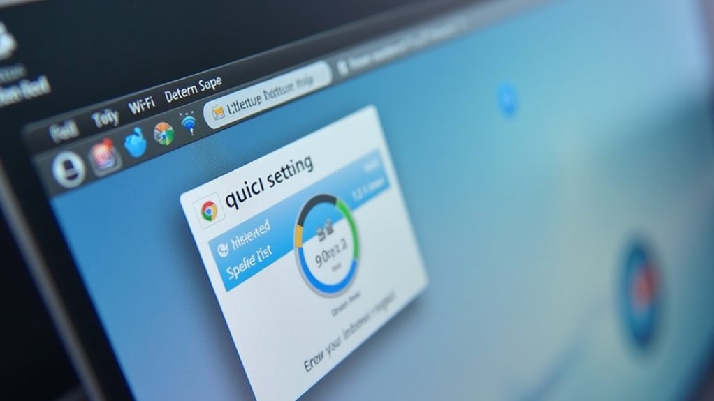 taskbar internet speed test